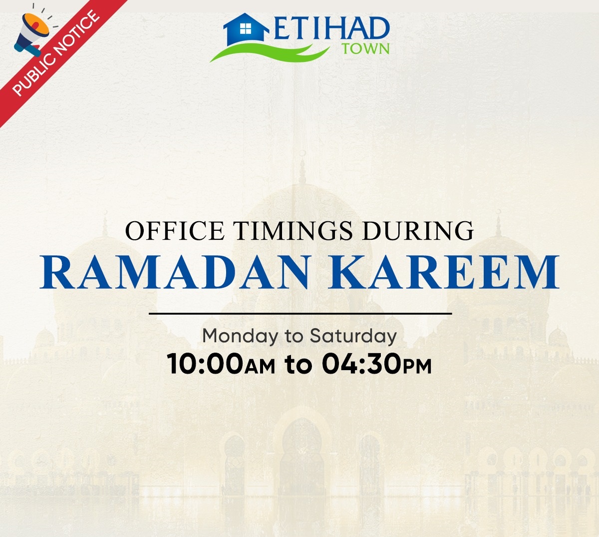 Office Timing during Ramadan 2025
