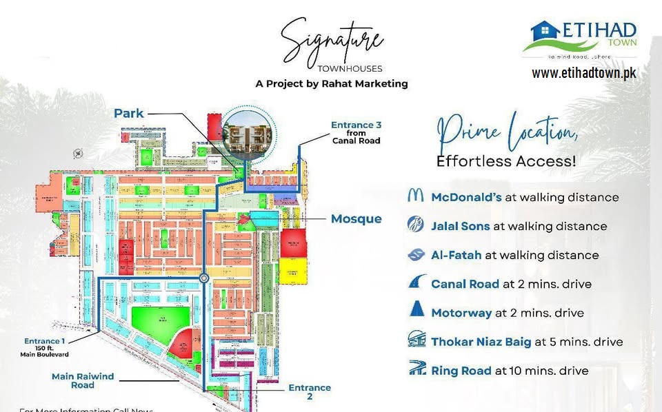 Signature Townhouse Apartments Location